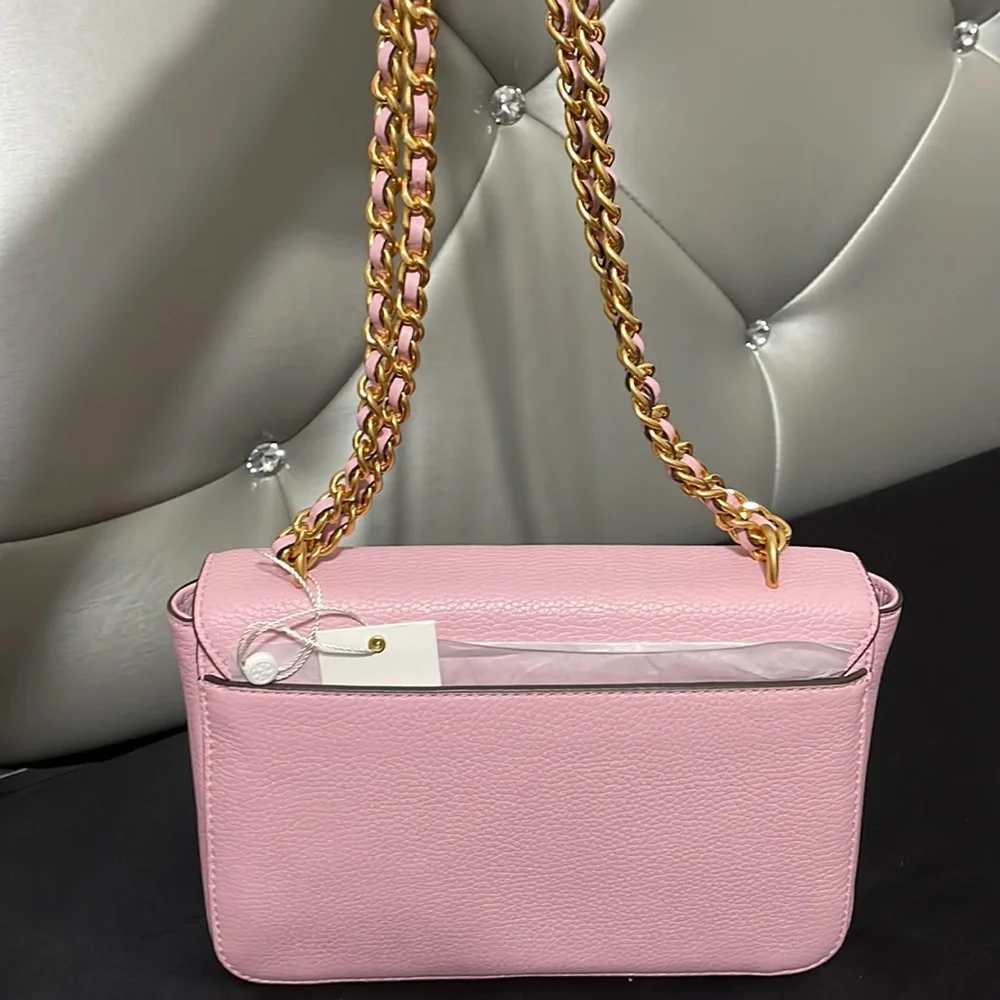 Tory Burch Britten Adjustable Shoulder Bag Set-Wallet—Surprise Lily/652 - Picture 5 of 16